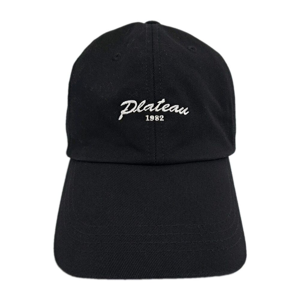 Plateau 1982 Strapback Hat Cap Black Basic Plain